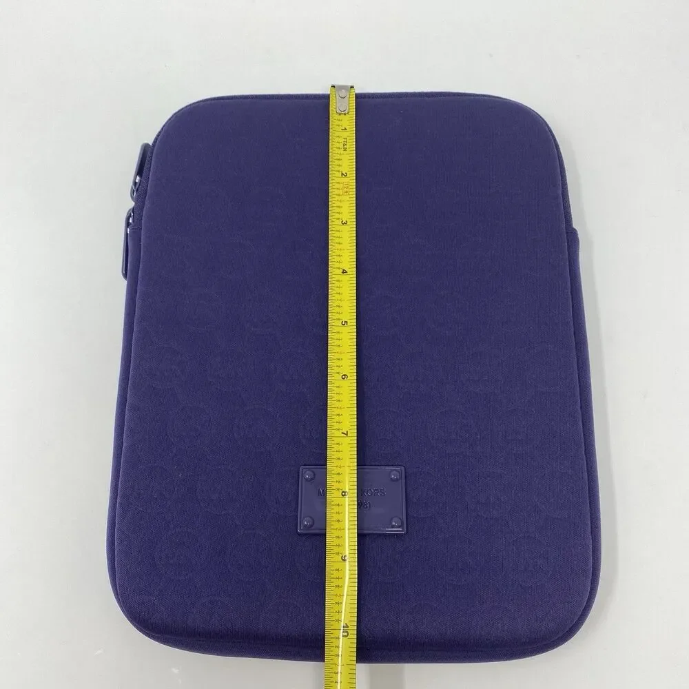 Michael Kors Purple Logo Neoprene i-Pad Tablet Protective Travel Case